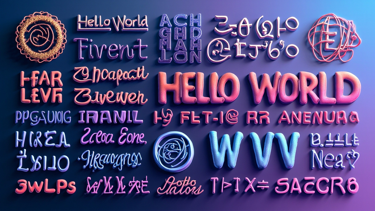 Unicode text showcase